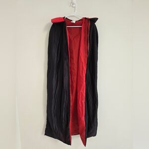 Black and Red Reversible Cape